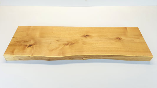 Akazie Massivholz Wandregal mit Baumkante