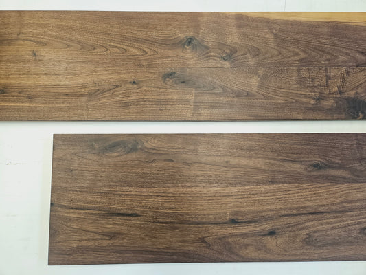 Nussbaum Massivholz Wandregal 4,5 cm Stark