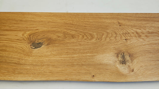 Eiche Massivholz Wandregal mit Baumkante