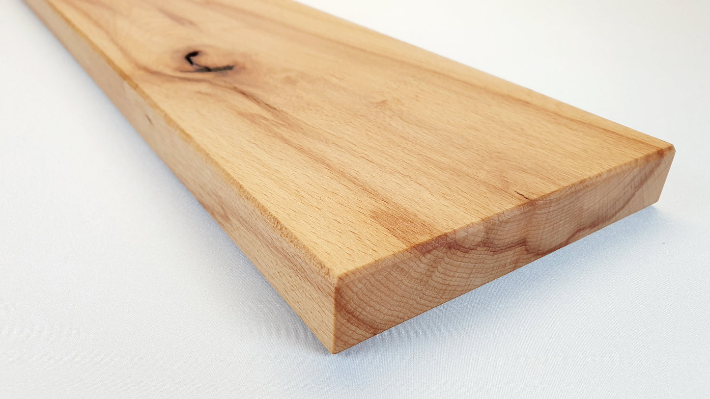 Wildbuche Massivholz Wandregal