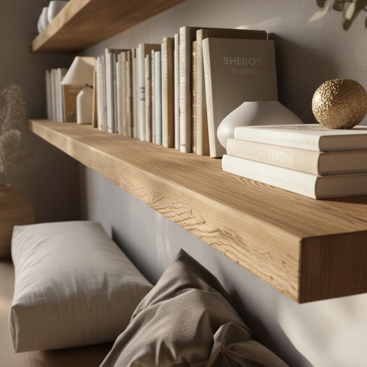 Wandregal aus Asteiche/ Wildeiche Eiche Wandboard