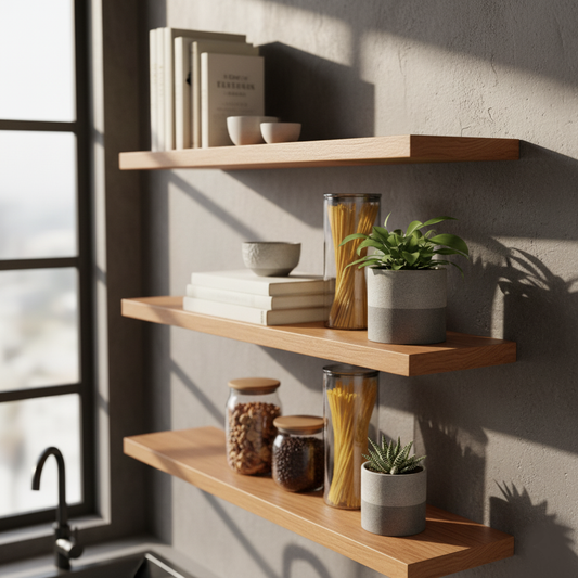 Buchenholz-Wandregal Wanboard Buche