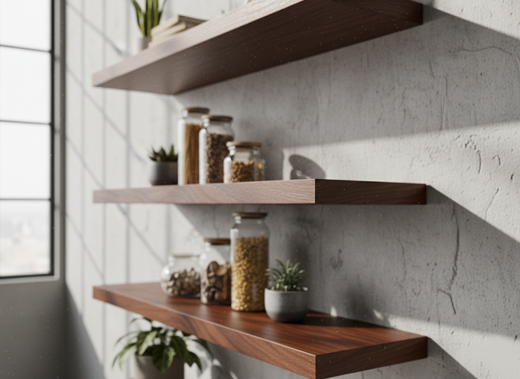 Jatoba Massivholz Wandregal