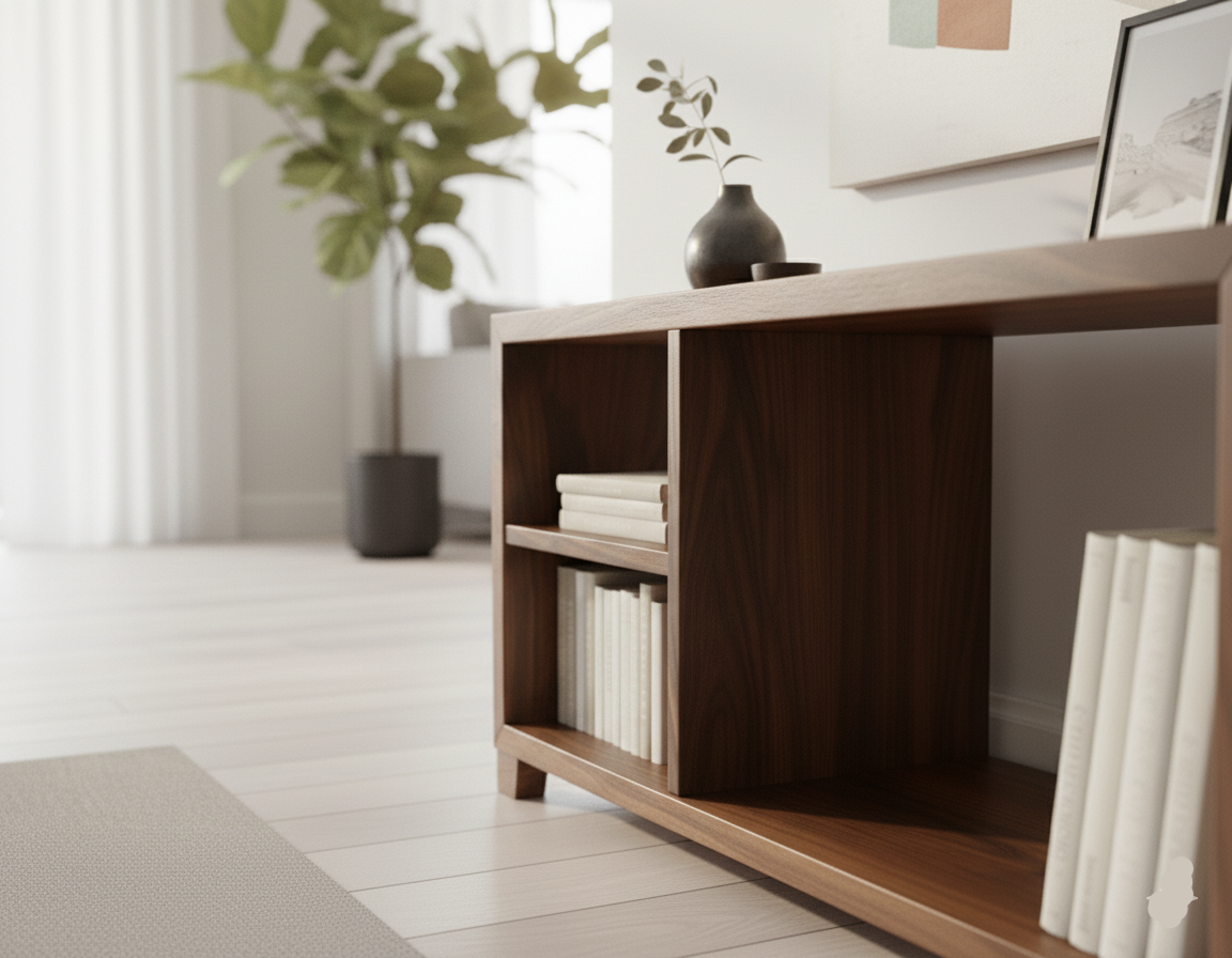 Sideboard aus echtem Nussbaumholz