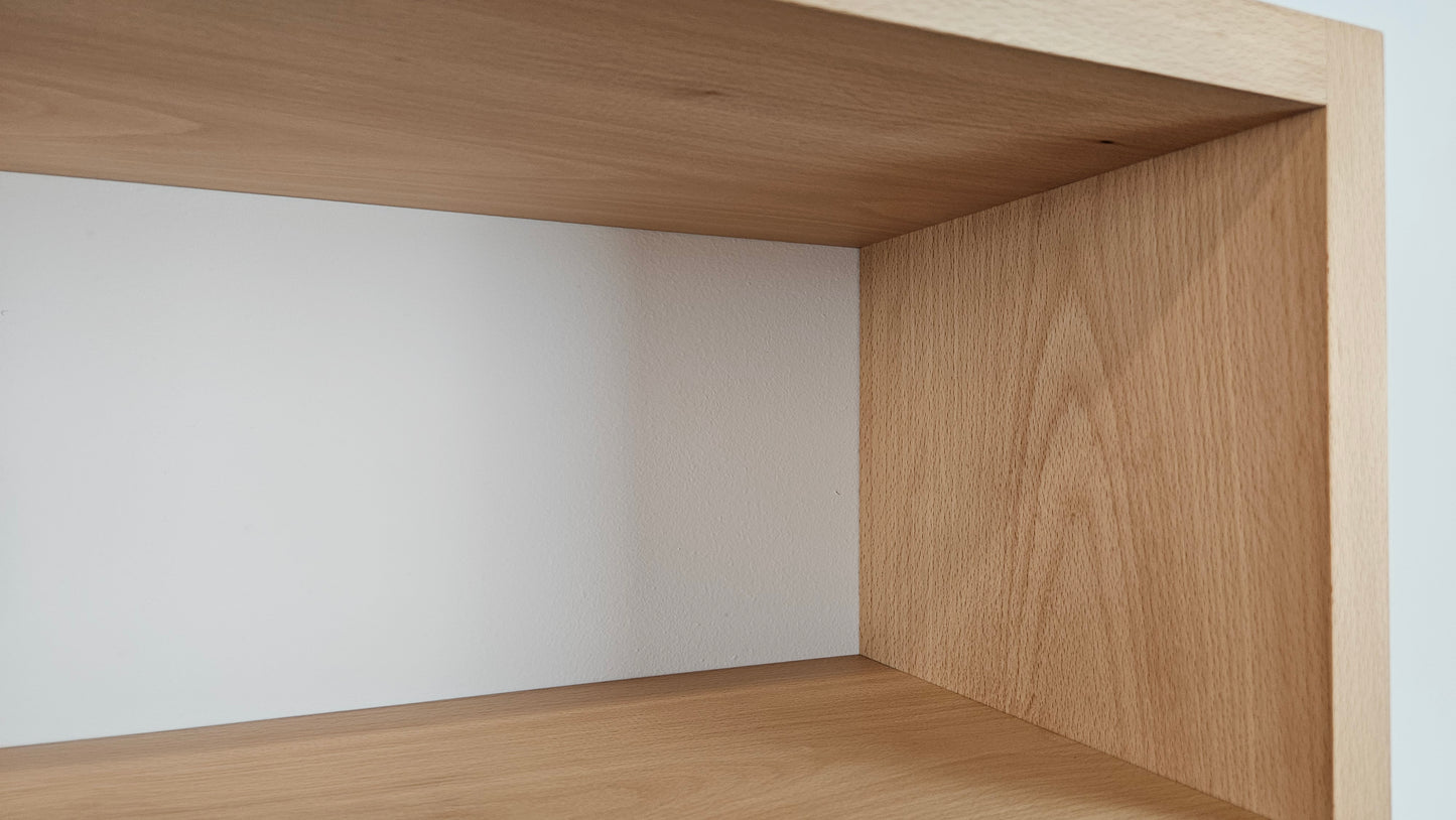 Buche Massivholz Wandregal