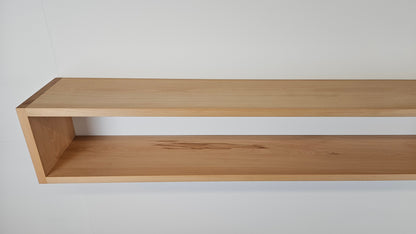 Buche Massivholz Wandregal