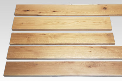 Asteiche Massivholz Wandregal