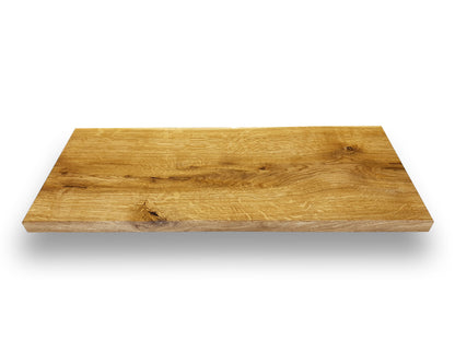 Asteiche Massivholz Wandregal