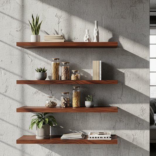 Jatoba Massivholz Wandregal