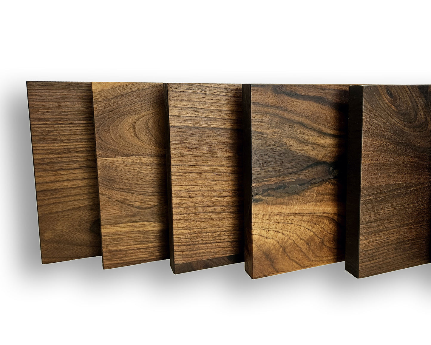 Nussbaum Massivholz Wandregal 4,5 cm Stark