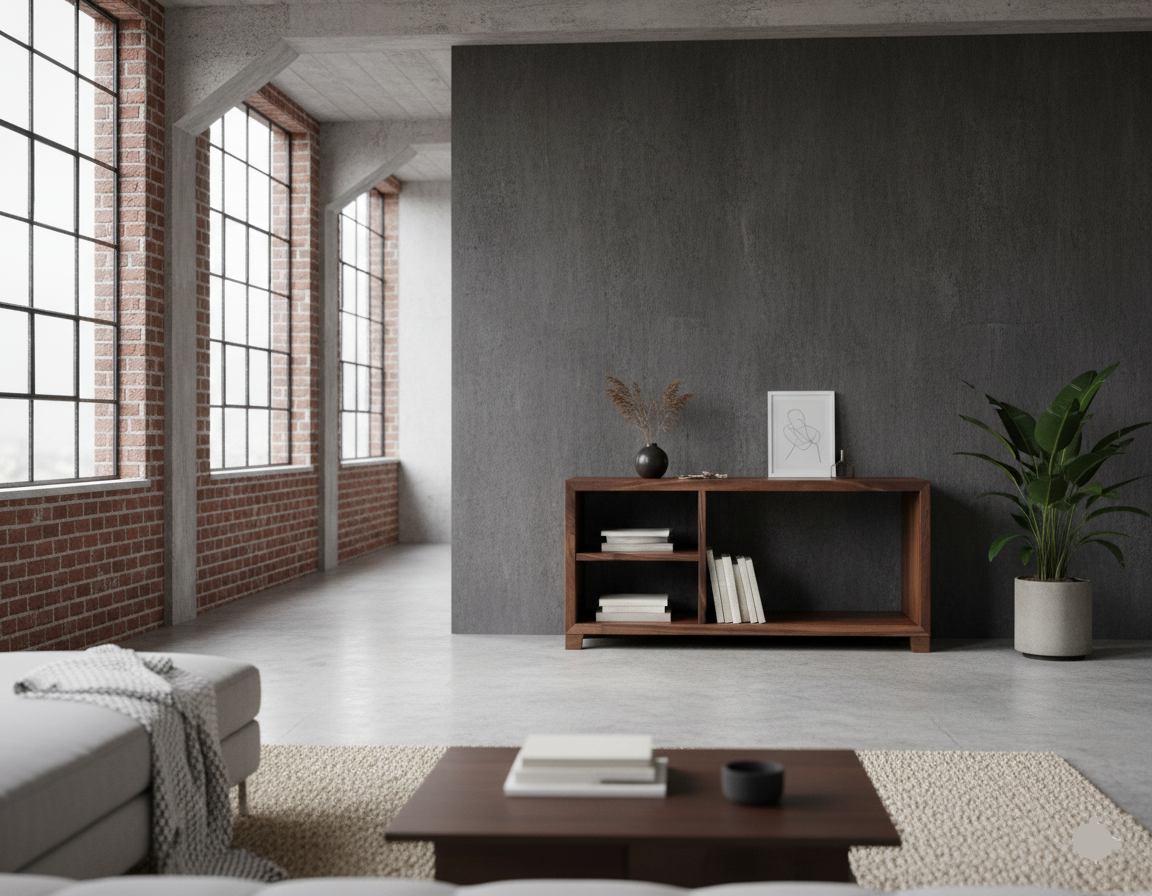 Sideboard aus echtem Nussbaumholz